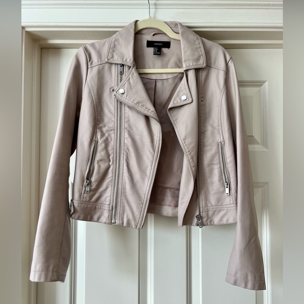COPY - Tan/cream moto jacket